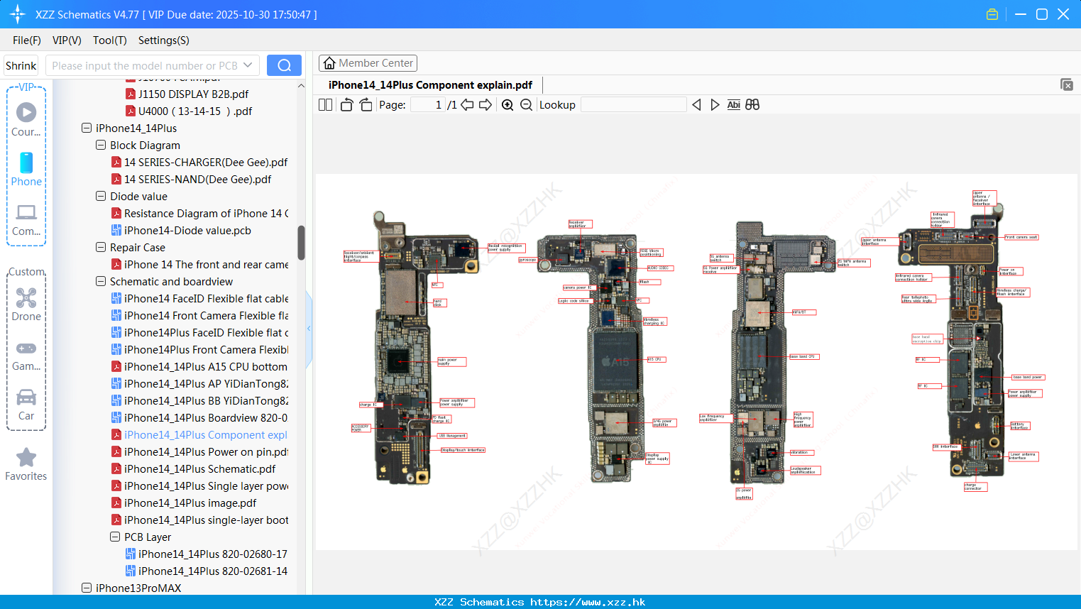 IPhone14_14Plus Component Explain